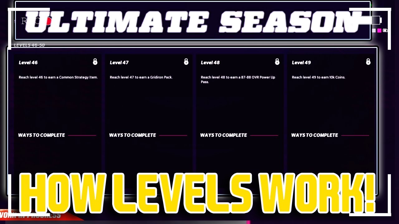 HOW LEVELS WORK IN MUT 22! THEY RESET NOW! LEVELS 46-50 REWARDS REVEALED! | MADDEN 22 ULTIMATE TEAM