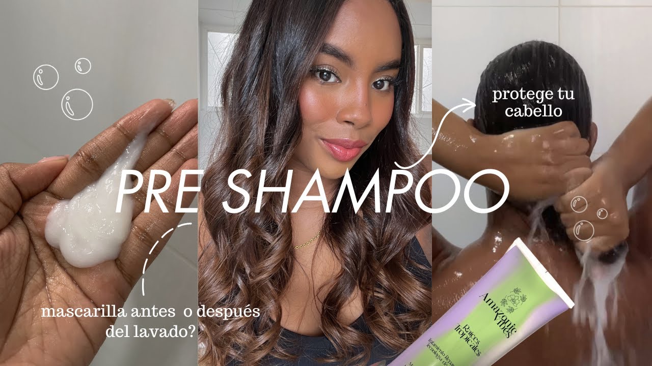 ¿Pre Shampoo? la mascarilla va antes o después del lavado? - protege tu cabello maltratado
