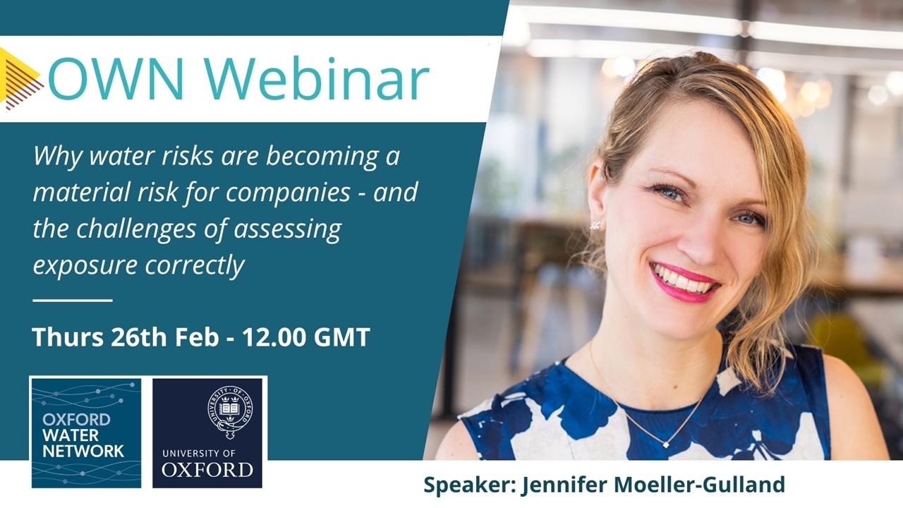 Water Risk Assessment Webinar with Jennifer Moeller Gulland