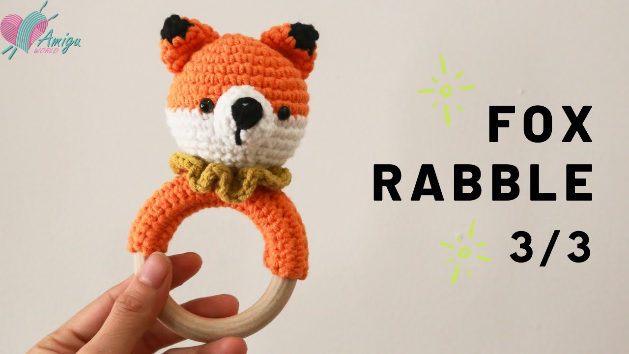 #168 | Fox Rattle Amigurumi Free Pattern (3/3) | How to Crochet Animals Amigurumi | AmiguWorld
