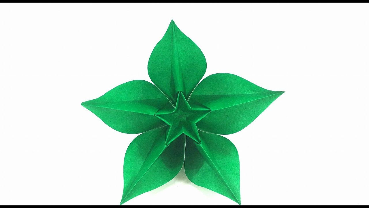 Origami Tutorial - How to fold an Flower Origami Carambola