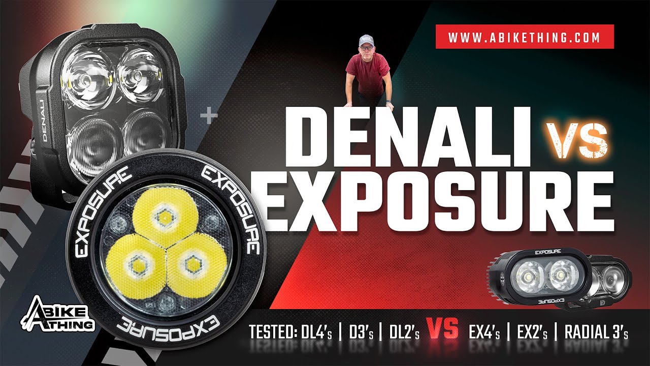 DENALI VS EXPOSURE | Ultimate Motorcycle Light Comparison 