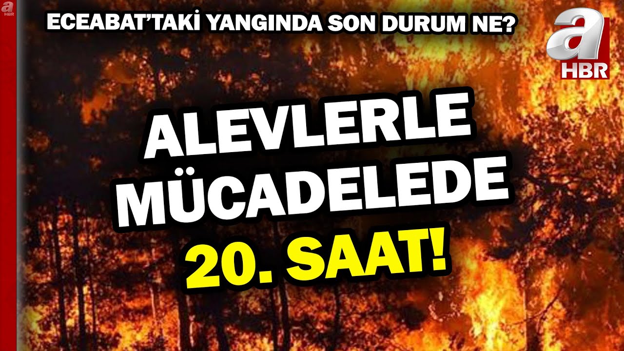 Ciğerlerimiz yanıyor! Çanakkale Eceabat'ta Son Durum Ne? A Haber Yangın Bölgesinde  | A Haber