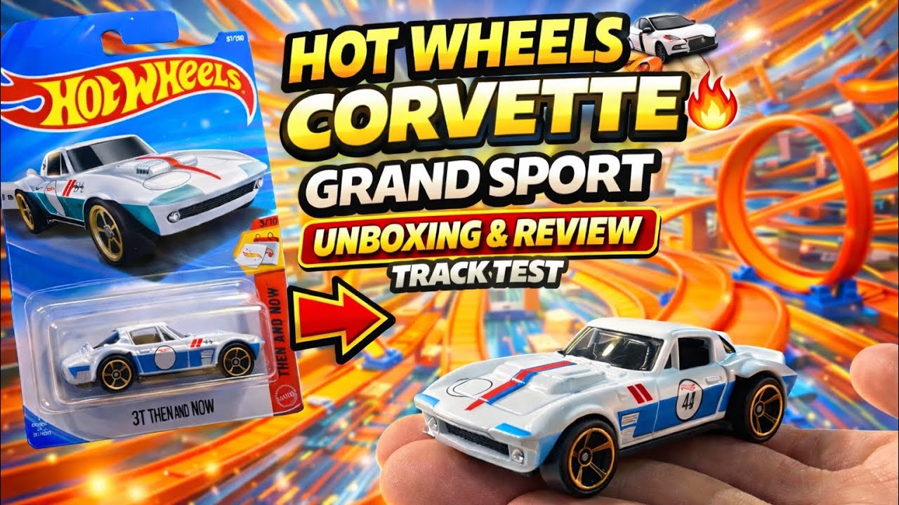 Hot Wheels Corvette Grand Sport 🔥 Unboxing, Review & EPIC Track Test!