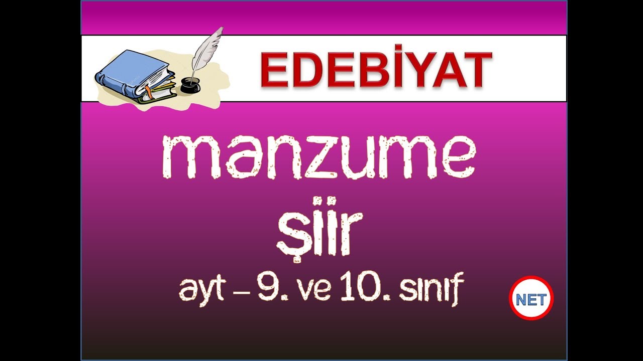 MANZUME VE ŞİİR