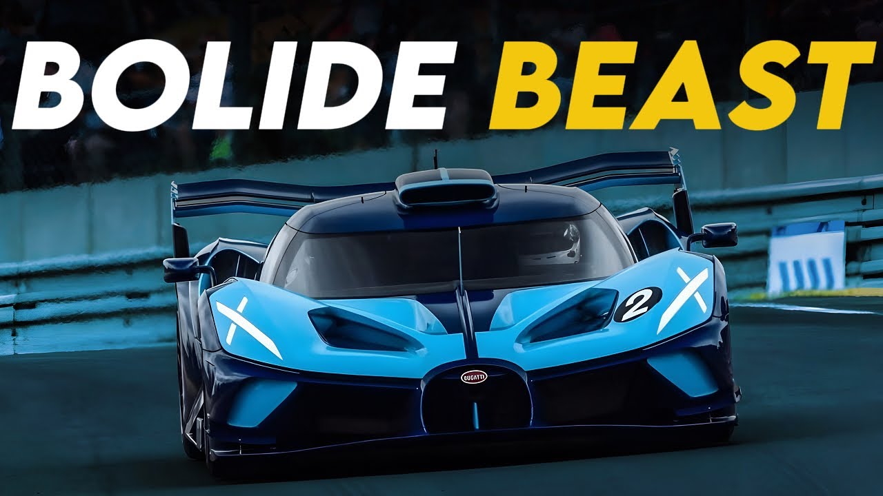 Почему Bugatti Bolide — это настоящее безумие на четырёх колёсах