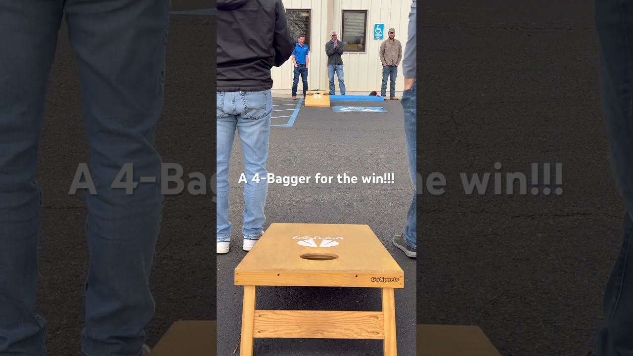 #Cornhole a 4-Bagger for the win!!! 💰💰💰💰
