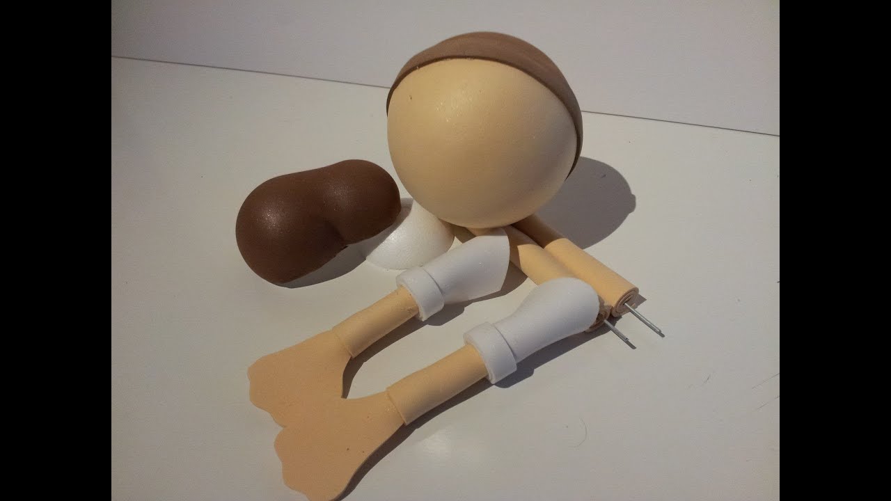 COMO HACER PIES, PIERNAS, BRAZOS Y CABEZA PARA FOFUCHAS