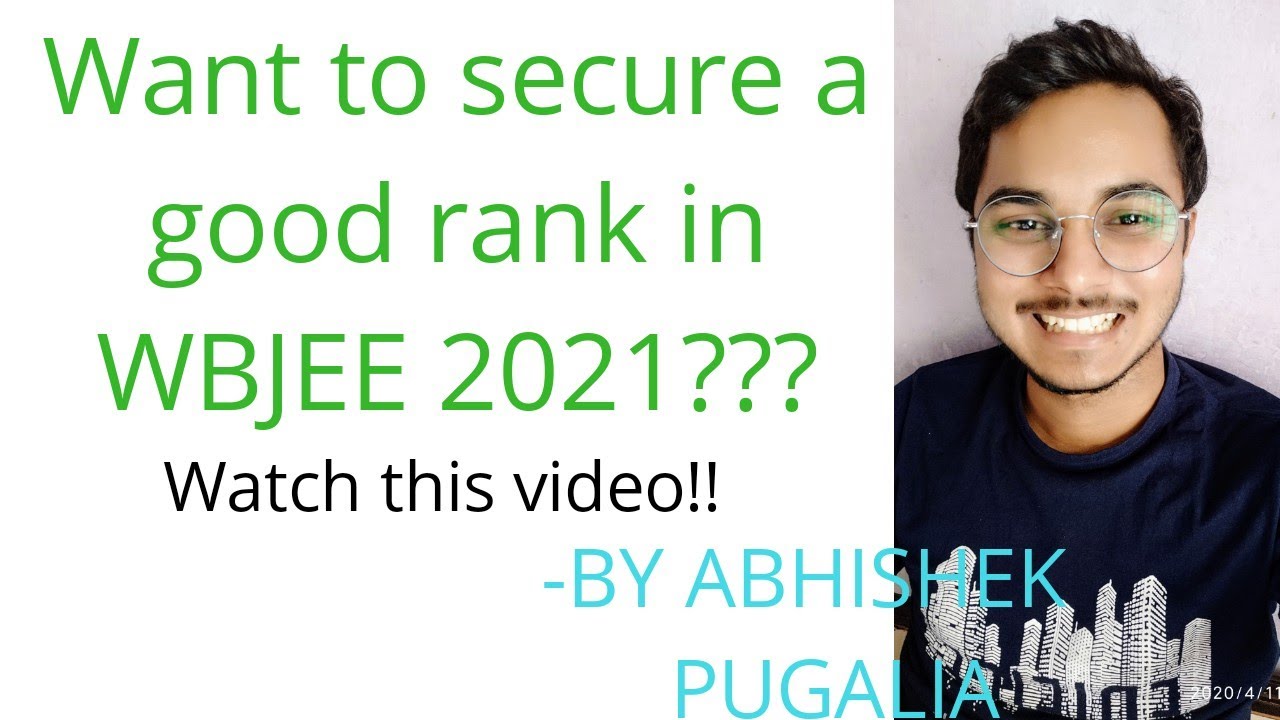 #jeemain2020 #wbjee2021 HOW TO PREPARE FOR 