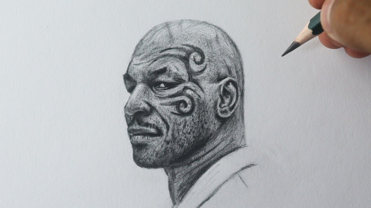Como desenhar o Mike Tyson PASSO A PASSO narrado