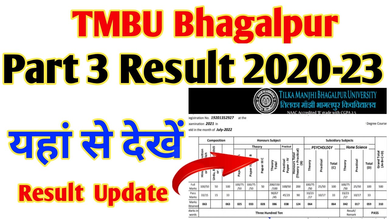 TMBU Part 3 Result Download 2020-23: When Will BA Part 3 Result Be Declared? TMBU Final Year Resu...