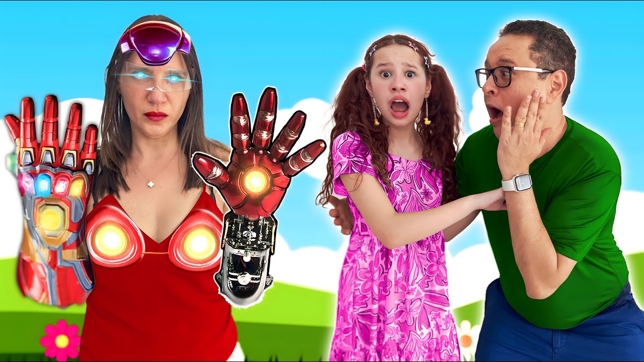 🤖 Valentina em uma HISTÓRIA ENGRAÇADA da MAMÃE que virou ROBÔ