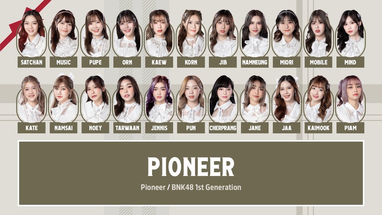 BNK48 – Pioneer [Color Coded Lyrics TH/RM/EN]
