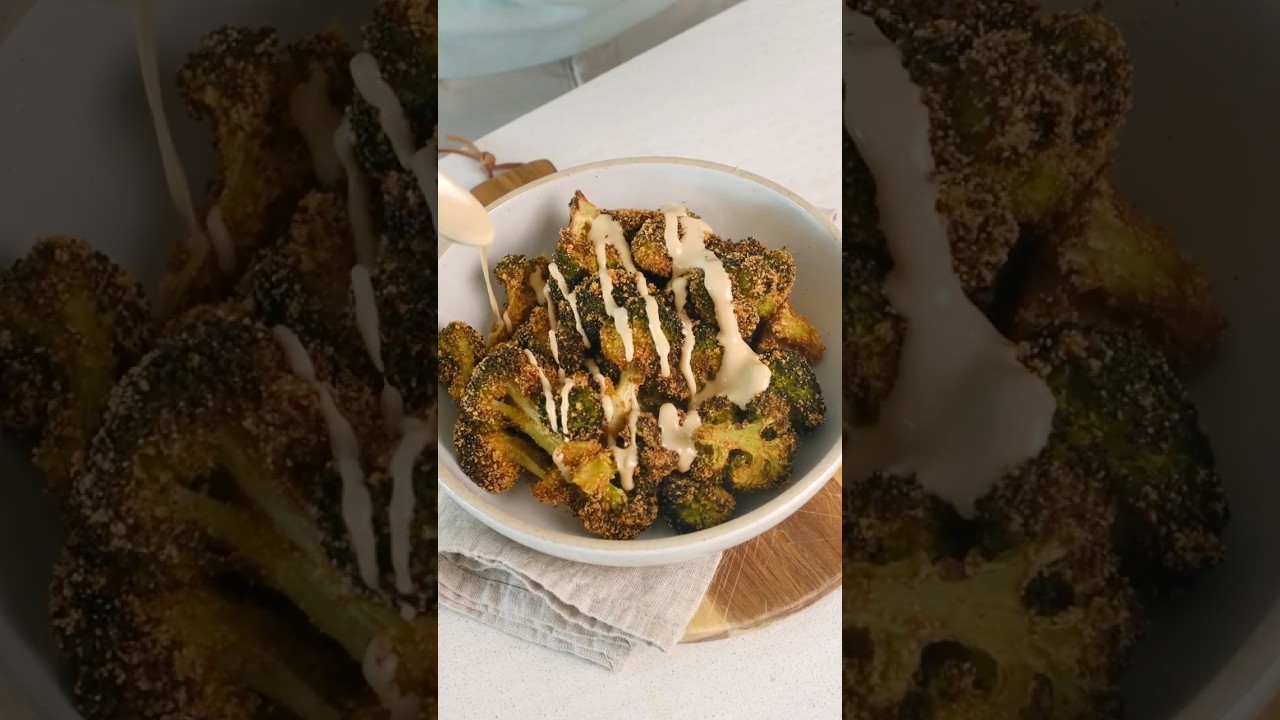 🥦🔥 Broccoli al forno con salsa tahina| Cotto al Dente