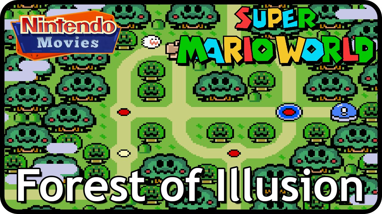 Super Mario World - World 5: Forest of Illusion (Multiplayer Walkthrough,  All Exits)