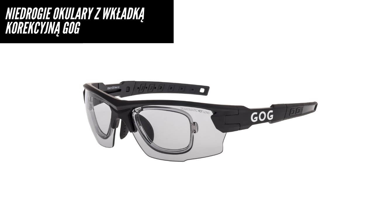 Niedrogie okulary rowerowe z wkładką korekcyjną - GOG