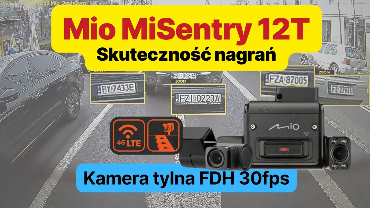 Kamera samochodowa Mio MiSentry 12T @ kamera tylna FHD 30fps