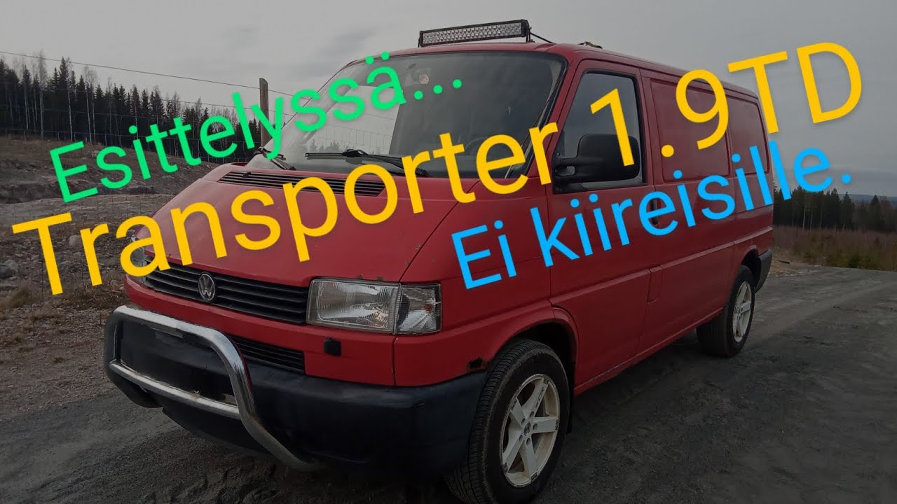 VW Transporter T4 1.9TD esittelyvuorossa.