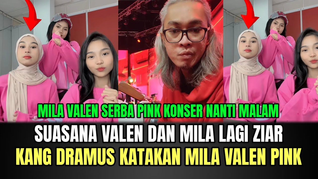 Live Valen dan Mila Lagi Ziar Bareng, Kang Dramus Katakan Mila Valen Serba Pink!
