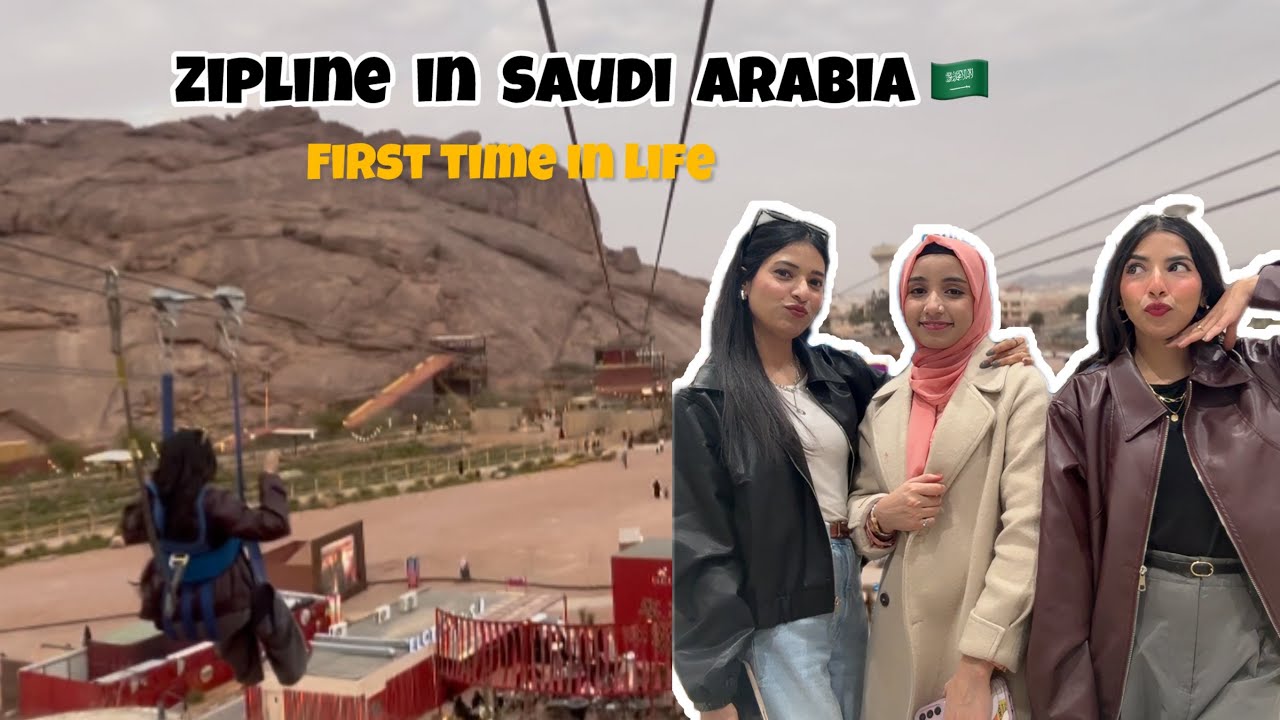 First Zip line experience in Saudi Arabia 😳🇸🇦|| We saw horse without teeth 🦷🐴👀|| 