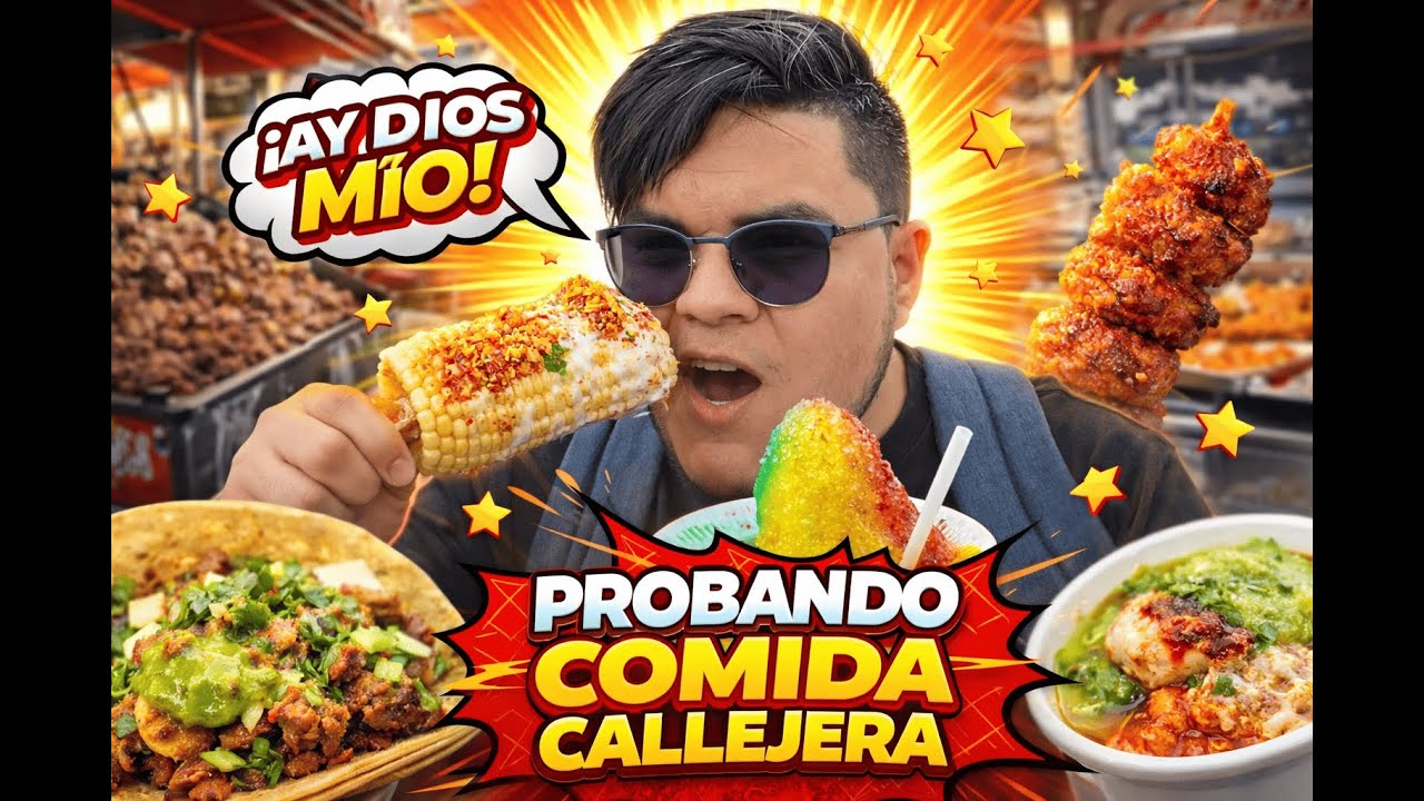 Raspadilla, banderilla coreana y churro | Comida callejera en Lima