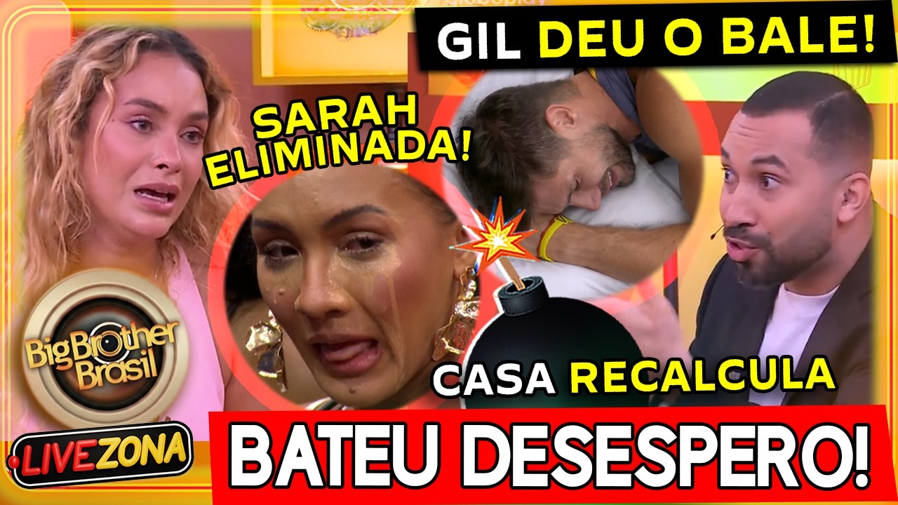 🚨BBB26: SARAH &Eacute; ELIMINADA COM 69,13% TOMA 3 BAILES DE GIL DO VIGOR NO BATE-PAPO BBB!🔥 BABU AFRONTA!