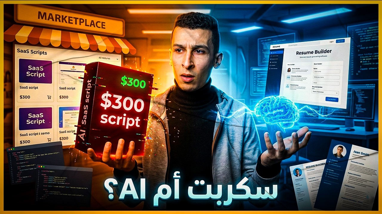 وفرت 300$ وبنيت Resume Builder SaaS بالذكاء الاصطناعي (تجربتي كاملة)