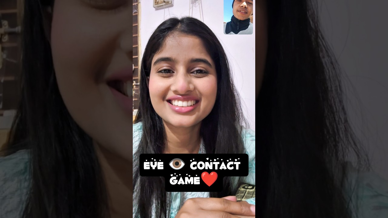 Eye Contact Game | #ldrcouple #longdistancerelationship #viralcouple