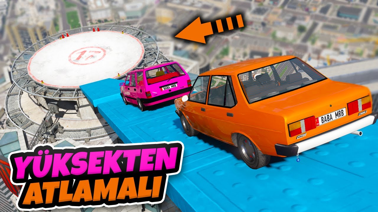 Tofaş Ailesi Arabalar Yüksekten Atlamalı Sağlamlık Testinde - GTA 5
