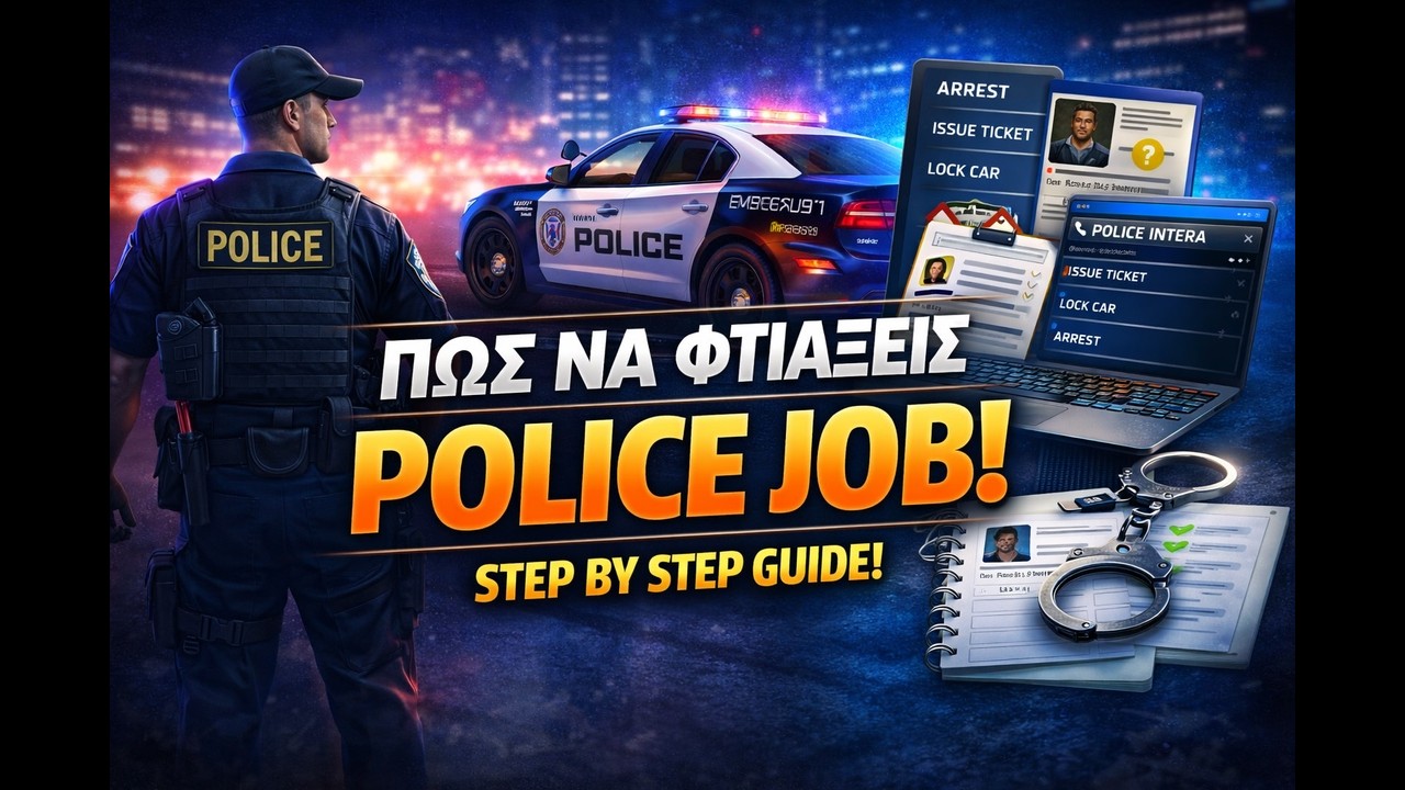 How to create police job [ Greek 2026]