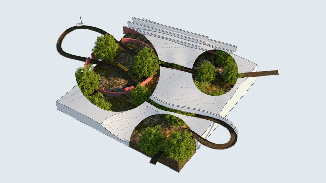 Hybrid Render and Line Drawing - 3D - Rhino 7 and VRay