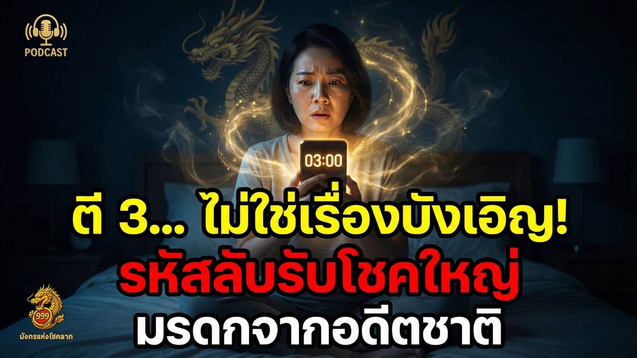 สะดุ้งตื่นตอนตี 3 ไม่ใช่เรื่องบังเอิญ! รหัสลับยามวิกาลที่เทวดาเรียกคุณมารับวาสนา | มังกรแห่งโชคลาภ