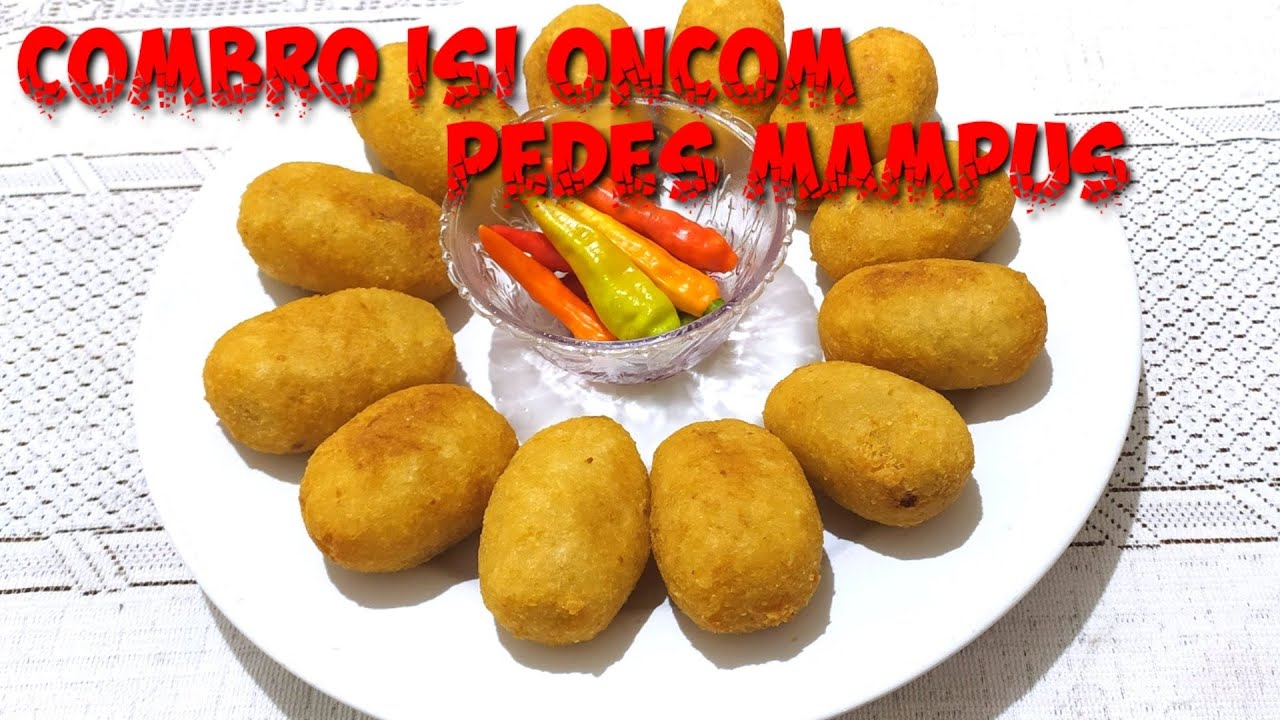 Cara membuat combro isi oncom pedas