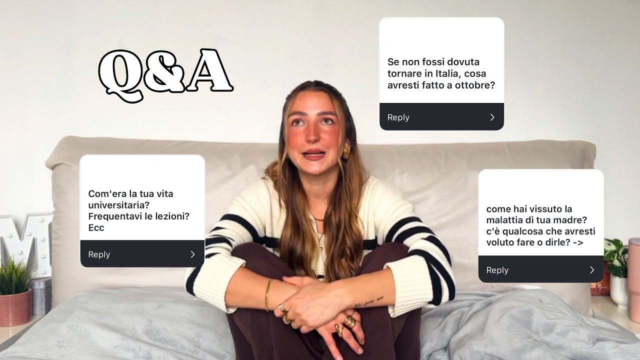 Q&A 💌 RISPONDO ONESTAMENTE | futuro, amicizie, relazioni, università, mamma 
