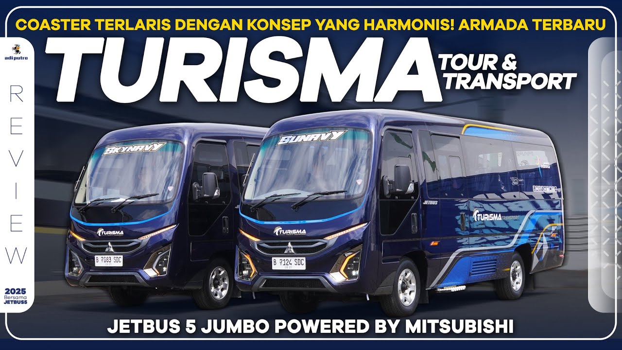 Coaster Terlaris Dengan Konsep Yang Harmonis! Armada Terbaru PO TURISMA : Jetbus5 Jumbo