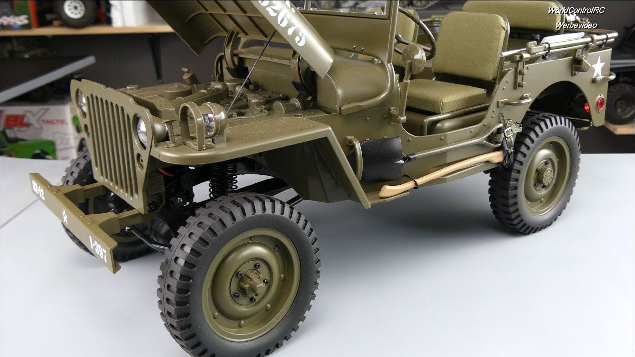 💥RocHobby 1941 MB Scaler Jeep Willys 1:6 RTR | Unboxing Deutsch💥