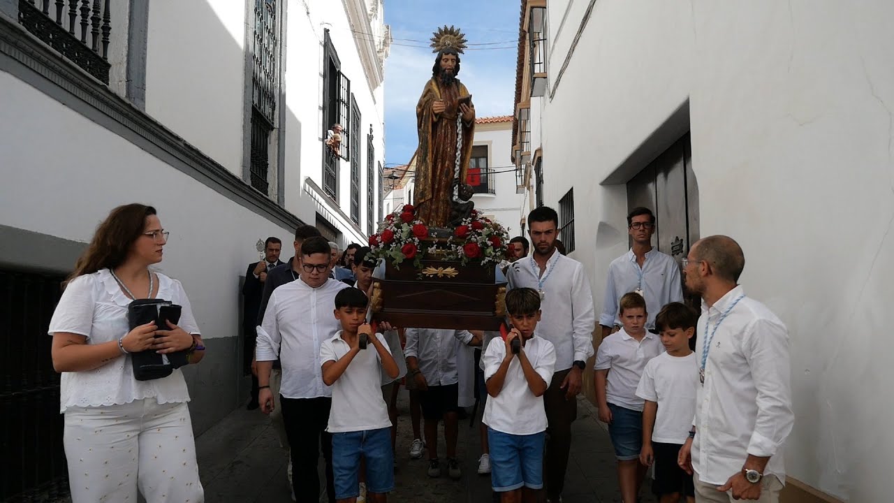 Jerez de los Caballeros celebra con devoción la festividad de San Bartolomé, patrón de la ciudad
