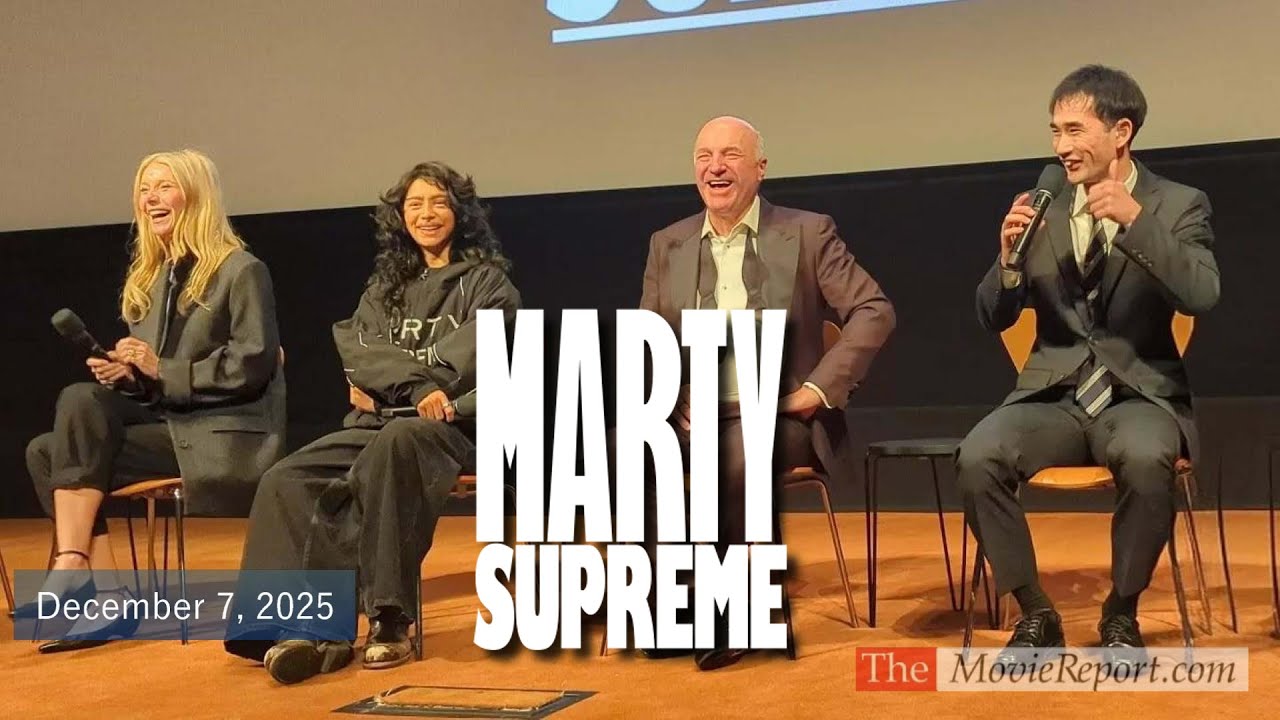 MARTY SUPREME talk Gwyneth Paltrow, Odessa A'zion, Kevin O'Leary, Koto Kawaguchi - December 7, 2025