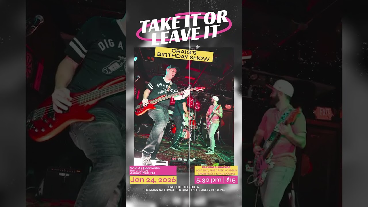 Asbury Park: Pop-Punk at Wild Air Beerworks Sat Jan 24 '26
