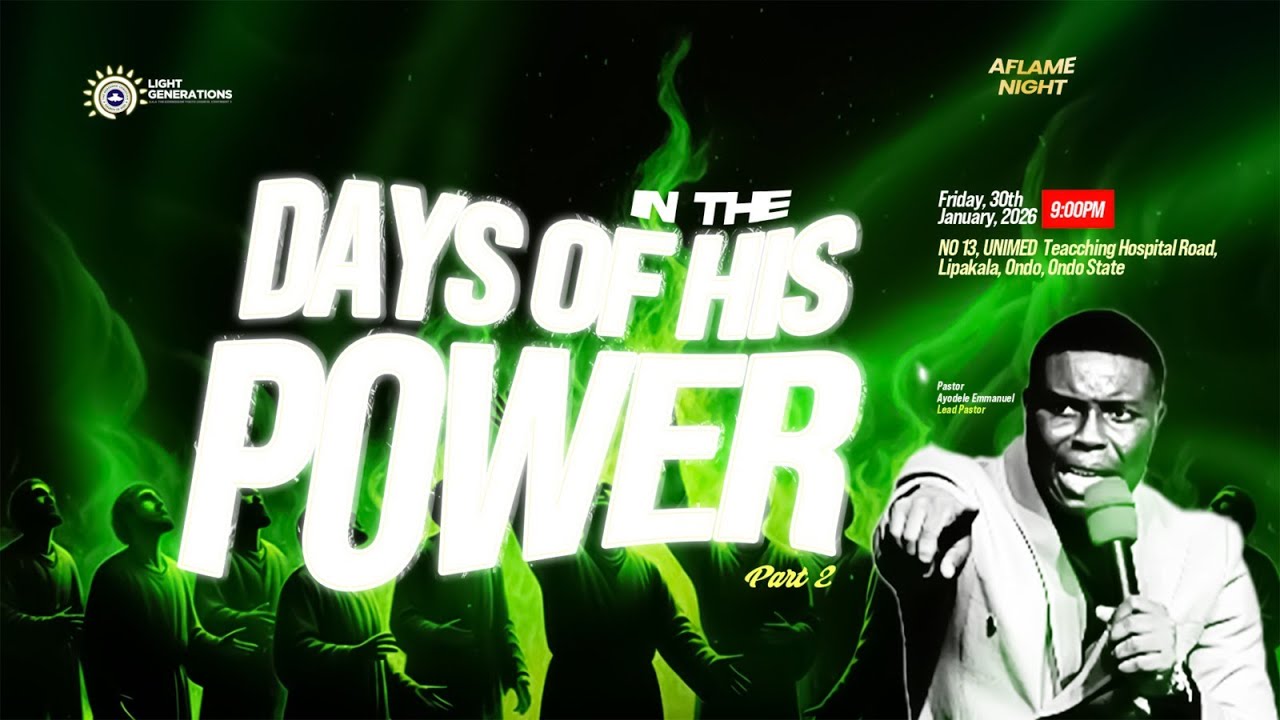 AFLAME NIGHT || IN THE DAYS OF HIS POWER (PART 2) || 30-01-2026