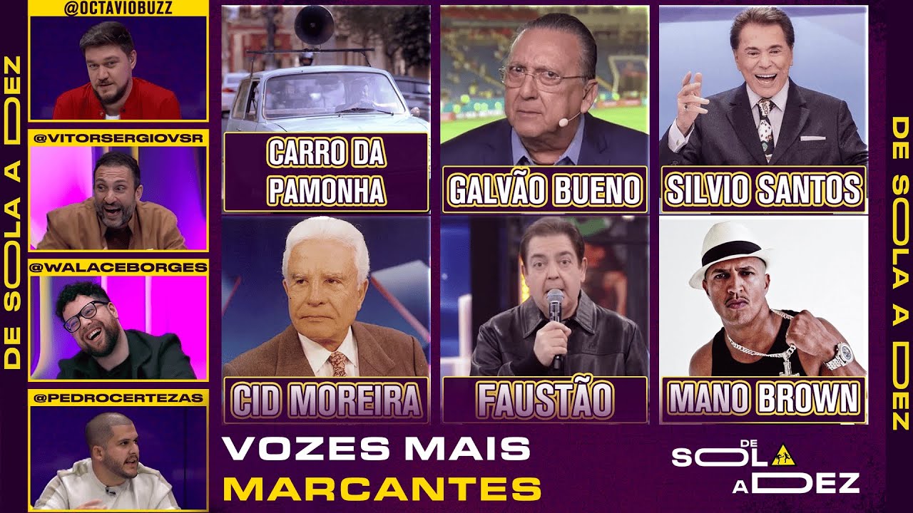 QUAL É A VOZ MAIS MARCANTE DA HISTÓRIA? | DE SOLA A DEZ