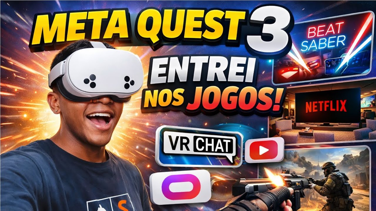 PRIMEIRA VEZ NO OCULOS DE REALIDADE VIRTUAL (META QUEST 3s)
