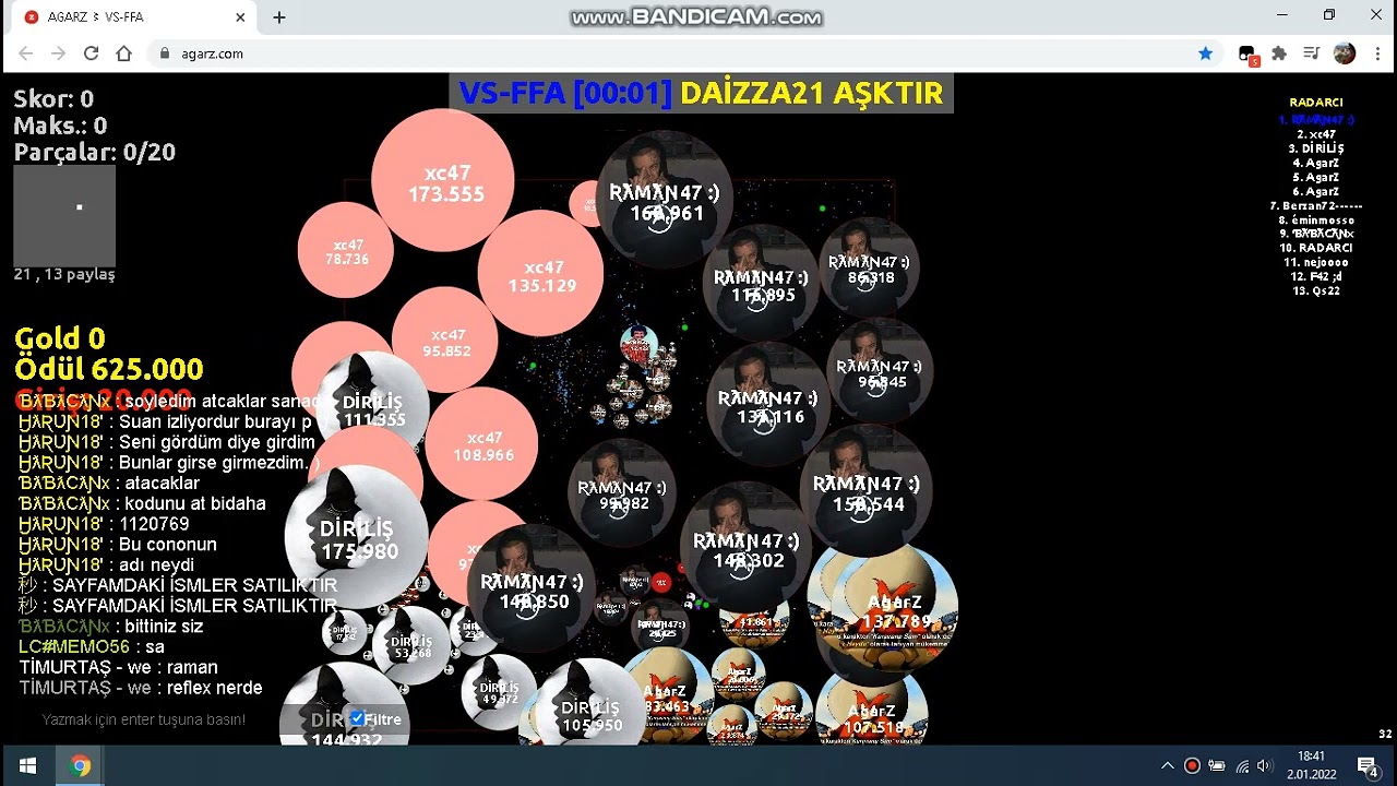 AGARZ WS FFA EKİP  VS'LERİ