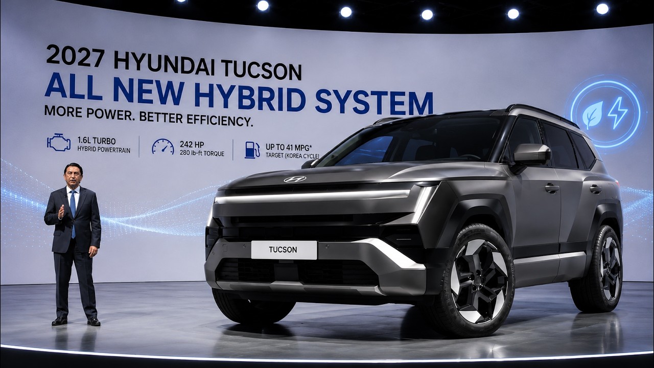 Представлен совершенно новый гибридный Hyundai Tucson 2027 года с увеличенной мощностью