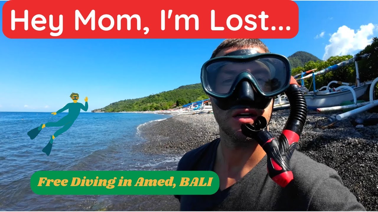 FREE DIVING IN AMED, BALI 🤿 🫧