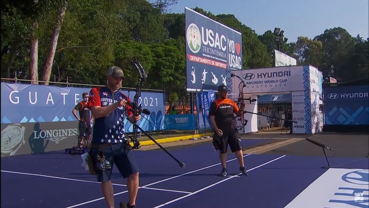 MIKE SCHLOESSER Vs BRADEN GELLENTHIEN [2021 Hyundai Archery World Cup Stage 1- Gold Medal Match]