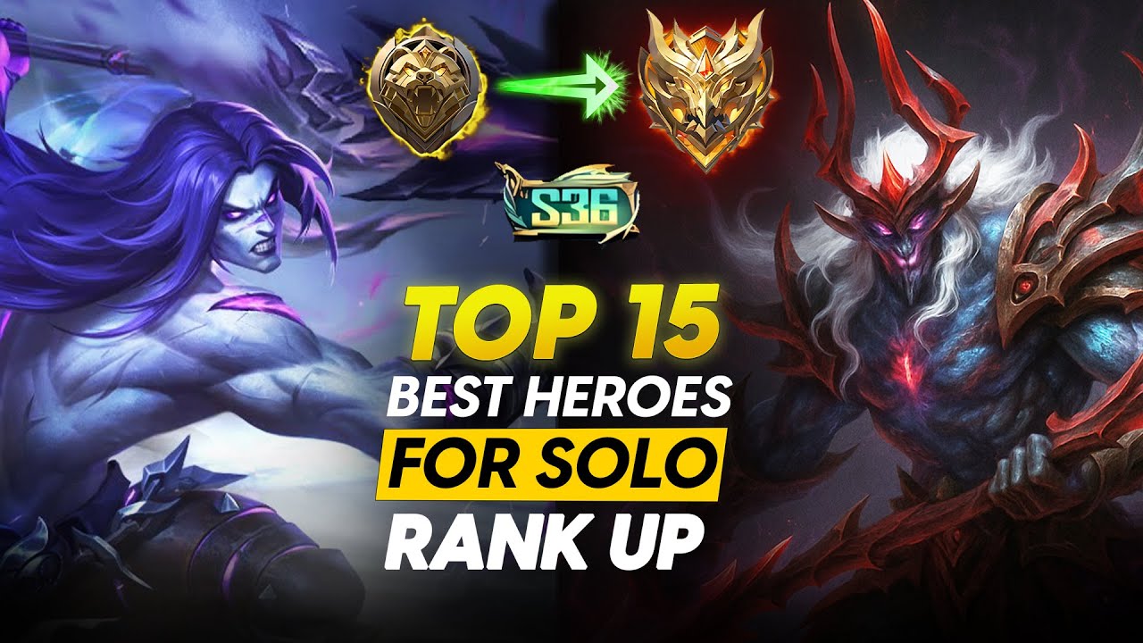 TOP 15 BEST HEROES TO SOLO RANK UP TO MYTHICAL IMMORTAL FASTER BEFORE THE SEASON ENDS