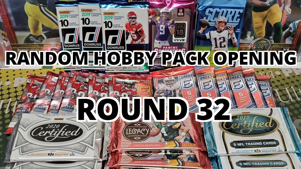 Random Football Card Hobby Pack Opening Round 32