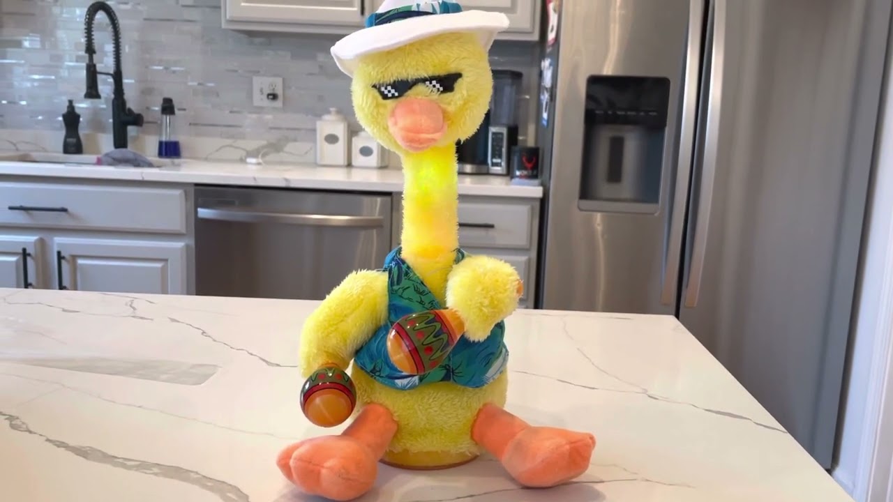 Unboxing the electronic dancing duck toy￼