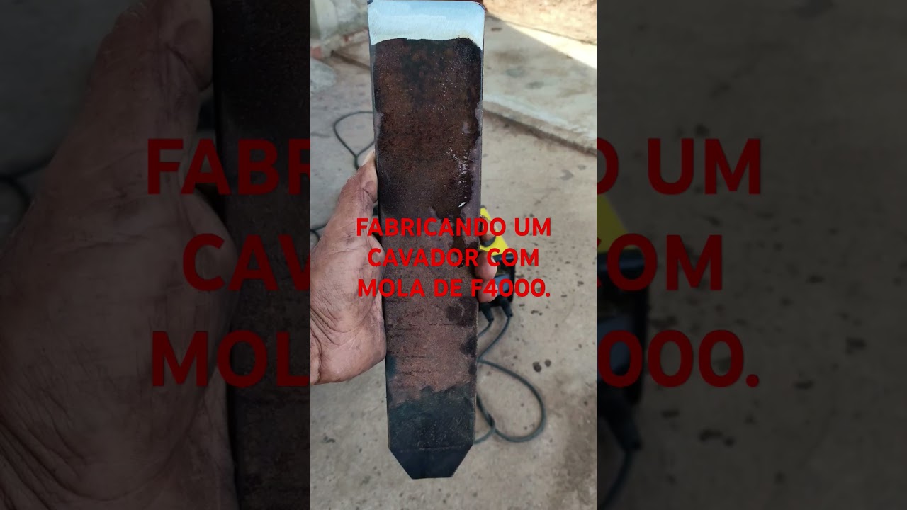 FABRICAMOS UM CAVADOR COM UM PEDA&Ccedil;O DE MOLA DE F4000.